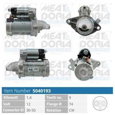 Starter MEAT & DORIA 5040193