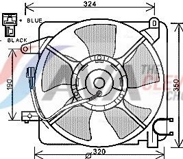 Lüfter, Motorkühlung AVA QUALITY COOLING DW7519