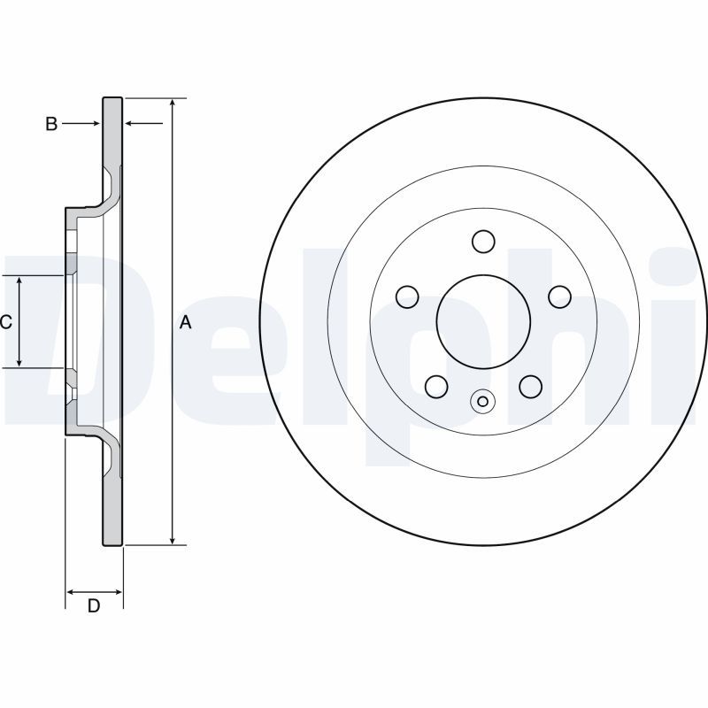 Bremsscheibe DELPHI BG4966C