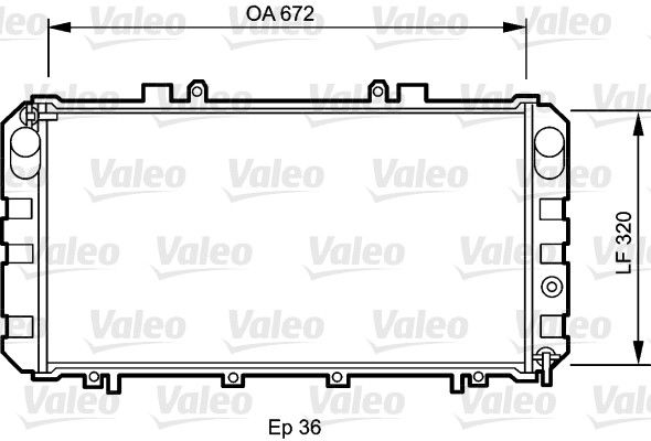 Kühler, Motorkühlung VALEO 732416