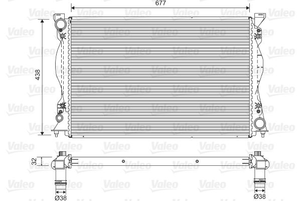 Kühler, Motorkühlung VALEO 701580
