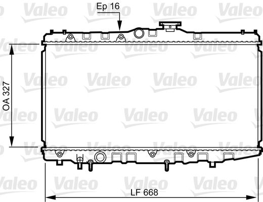 Kühler, Motorkühlung VALEO 731105
