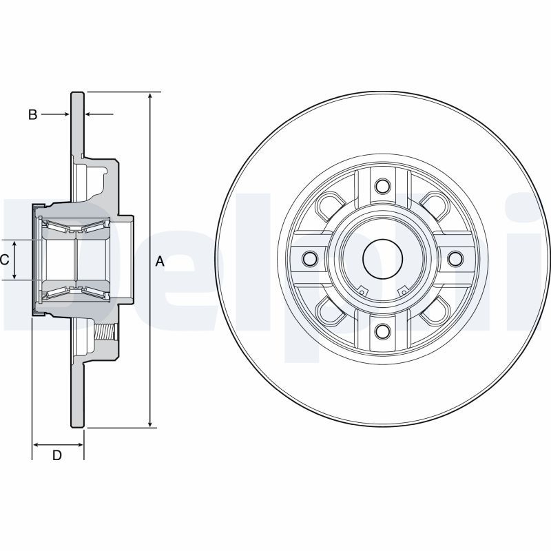 Bremsscheibe DELPHI BG9116RS