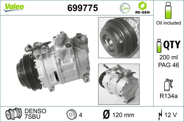Kompressor, Klimaanlage VALEO 699775