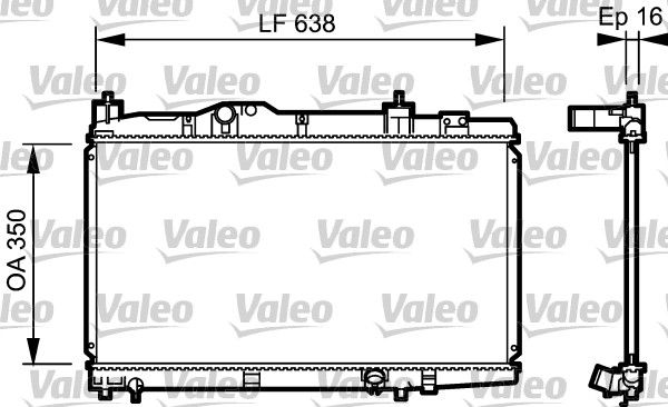 Kühler, Motorkühlung VALEO 734916