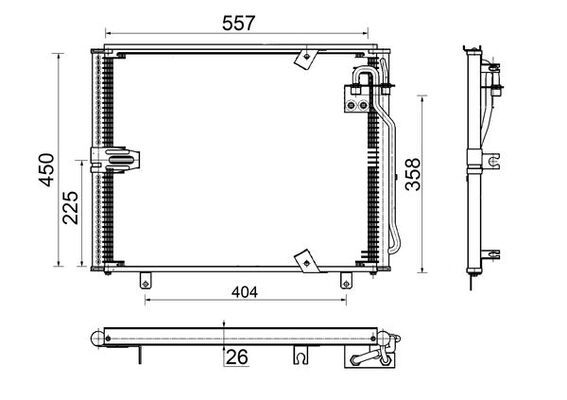 Kondensator, Klimaanlage MAHLE AC148000S