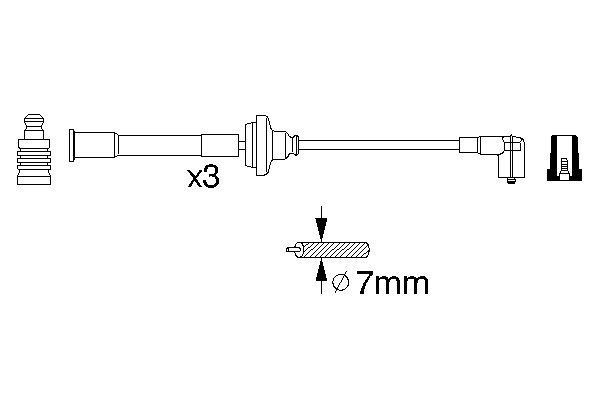 Zündleitungssatz BOSCH 0 356 912 839