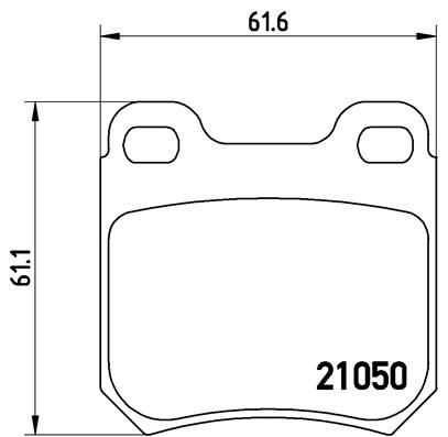 Bremsbelagsatz, Scheibenbremse BREMBO P 59 014