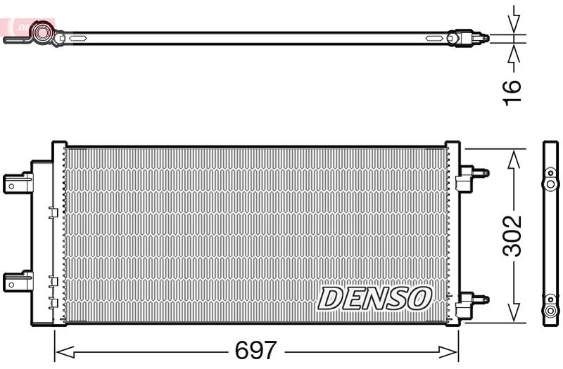 Klimakondensator Klimakühler Denso DCN20044