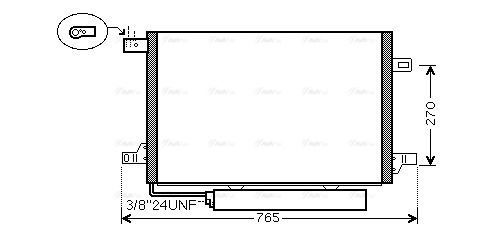 Kondensator, Klimaanlage AVA QUALITY COOLING msa5579d