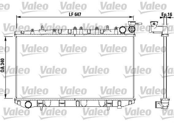 Kühler, Motorkühlung VALEO 731659