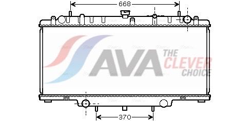 Kühler, Motorkühlung AVA QUALITY COOLING DN2246