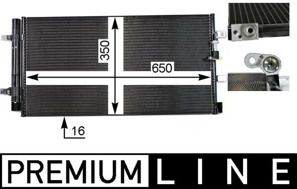 Kondensator, Klimaanlage MAHLE AC738000P