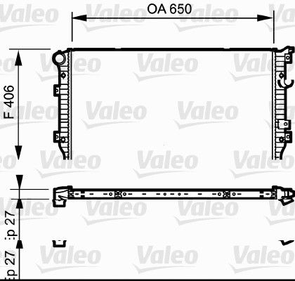 Kühler, Motorkühlung VALEO 735133