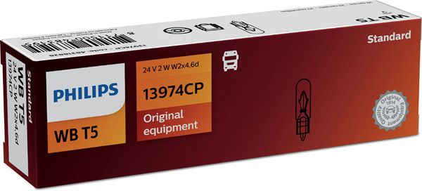 Glühlampe, Instrumentenbeleuchtung PHILIPS 13974CP