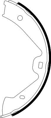 Bremsbackensatz Feststellbremse HELLA 8DA 355 050-221