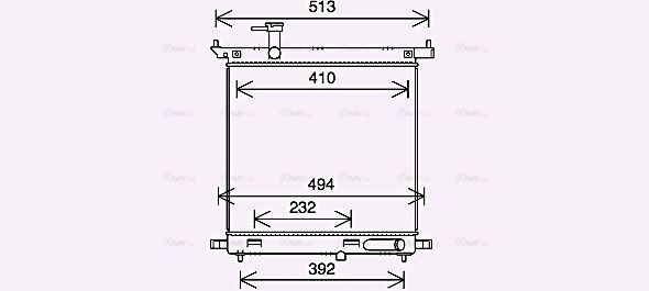 Kühler, Motorkühlung AVA QUALITY COOLING dn2441