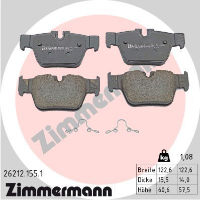 Bremsbelagsatz Bremsbeläge ZIMMERMANN 26212.155.1