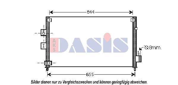 Kondensator, Klimaanlage AKS DASIS 102026N