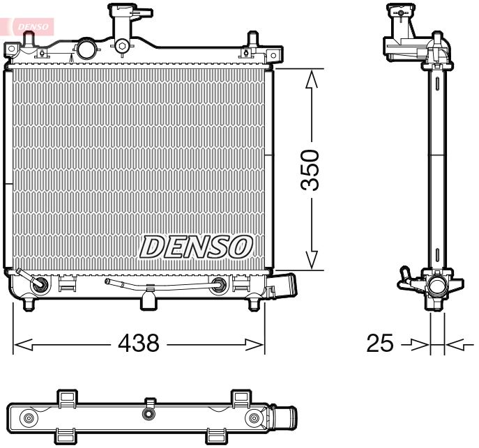 Kühler, Motorkühlung DENSO DRM41023