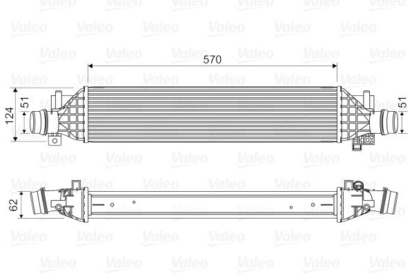 Ladeluftkühler VALEO 818629