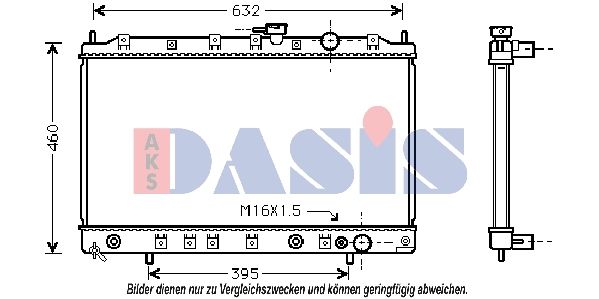 Kühler, Motorkühlung AKS DASIS 140001N