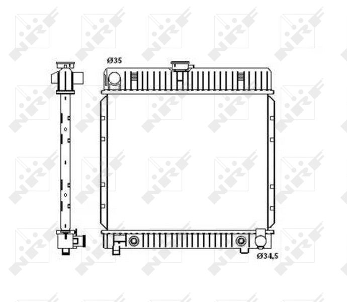 Kühler, Motorkühlung NRF 514250