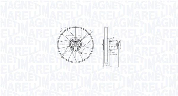 Lüfter, Motorkühlung MAGNETI MARELLI 069422885010