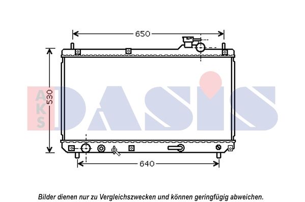 Kühler, Motorkühlung AKS DASIS 210239N