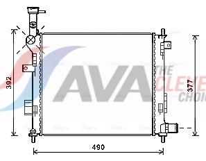 Kühler, Motorkühlung AVA QUALITY COOLING KA2189