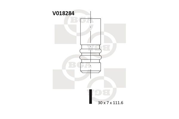 Auslassventil BGA V018284