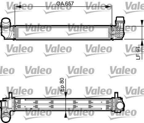 Ladeluftkühler VALEO 818269