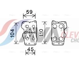 Ölkühler, Motoröl AVA QUALITY COOLING CN3307