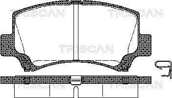 Bremsbelagsatz Bremsbeläge TRISCAN 8110 69006