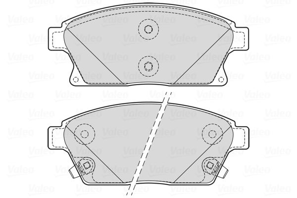 Bremsbelagsatz, Scheibenbremse VALEO 601705
