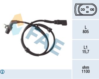 Sensor, Raddrehzahl FAE 78041
