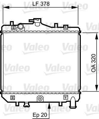 Kühler, Motorkühlung VALEO 734262