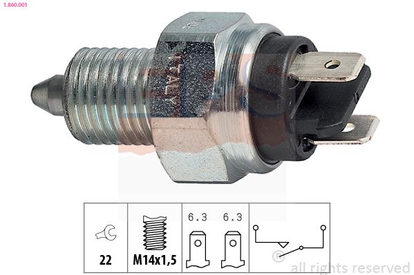 Schalter, Rückfahrleuchte EPS 1.860.001