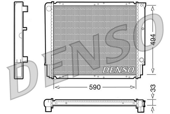 Kühler, Motorkühlung DENSO DRM33050