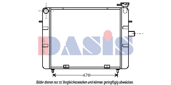 Kühler, Motorkühlung AKS DASIS 150860N