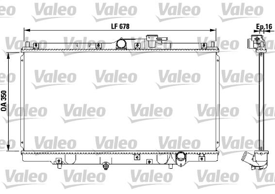 Kühler, Motorkühlung VALEO 731471