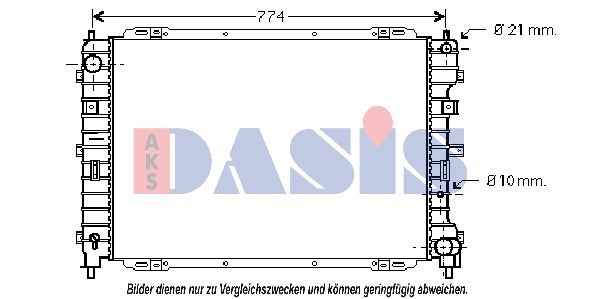 Kühler, Motorkühlung AKS DASIS 090085N
