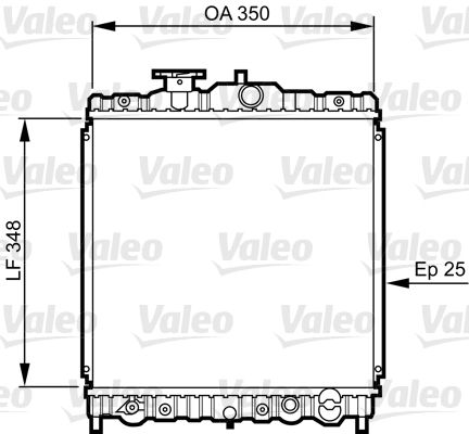 Kühler, Motorkühlung VALEO 731474