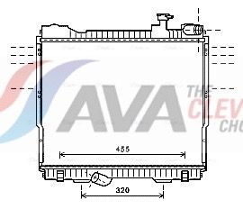 Kühler, Motorkühlung AVA QUALITY COOLING DN2348