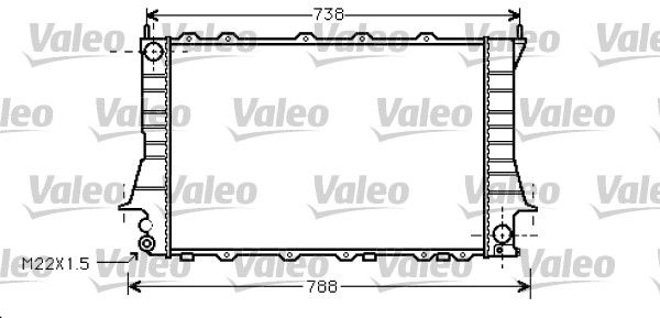Kühler, Motorkühlung VALEO 734751