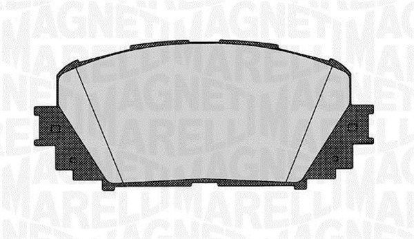 Bremsbelagsatz, Scheibenbremse MAGNETI MARELLI 363916060627