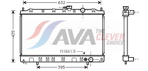 Kühler, Motorkühlung AVA QUALITY COOLING MT2080