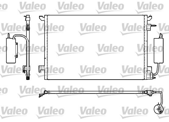 Kondensator, Klimaanlage VALEO 817852