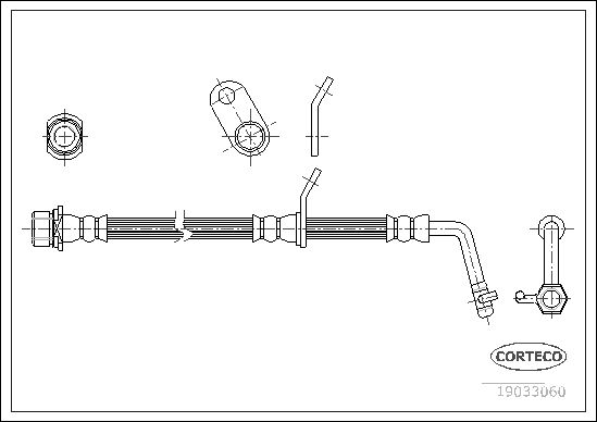 Bremsschlauch CORTECO 19033060