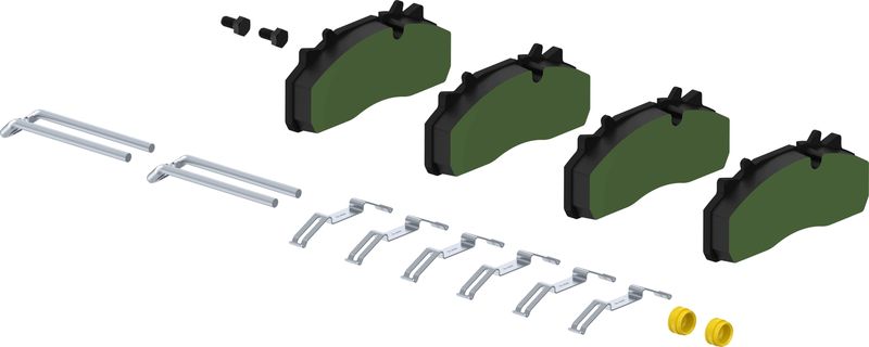 Bremsbelagsatz, Scheibenbremse WABCO 640 195 933 2